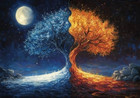 Tree Diamond Art Painting Kits for Adults, Diy 5D Landscape Diamond Painting Pai