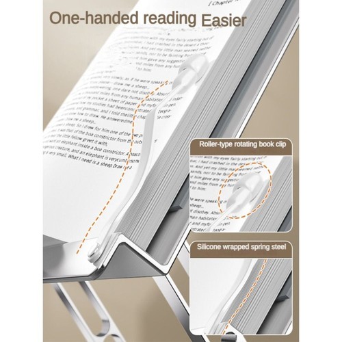 Multi-Angle Reading Stand Free Lift Height Notebook Desktop Stand - Photo 3/6