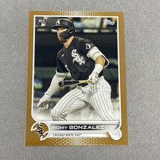 Romy Gonzalez Rookie /2022 GOLD Parallel 2022 Topps #595 RC Card White Sox