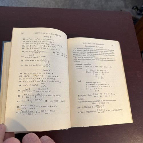 Plane Trigonometry- Freilich Shanholt McCormack 1941 - Picture 9 of 14