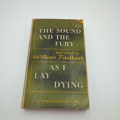 Two Novels by William Faulkner 1946 The Sound and the Fury As I Lay Dying Vtg Pb