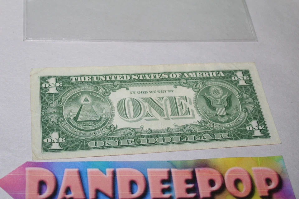 Vintage One Silver Certificate Dollar Bill Money 1957 Z57750323A Washington - Image 4 of 4