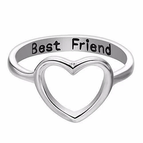 Couple Rings With Custom Names Inside Zirconia Heart Engraving Promise Ring  Gift | eBay