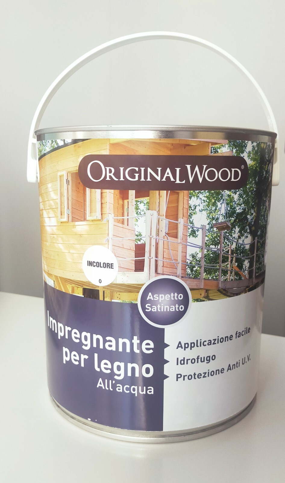 IMPREGNANTE ALL'ACQUA PER LEGNO ORIGINAL WOOD 5 L TONALITA' INCOLORE