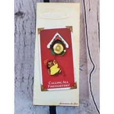 Hallmark Keepsake Calling All Firefighters Ornament 2002 Christmas Ornament Box