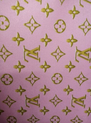 1 yard pre owned used fabric print spandex 4 way stretch