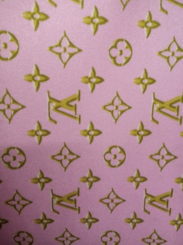 1 yard pre owned used fabric print spandex 4 way stretch