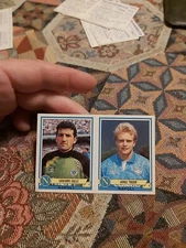 1992/93 Panini Footballers Double Figure No.228 and 236 Galli - Thern Del Napoli 