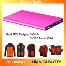 20000mAh Heating Vest Battery Pack Power Bank for Heated Vest Heat Jacket Gloves