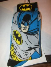 D C COMICS Batman Mens 2 Pair Socks Black Blue Shoe Size 6-12 NEW