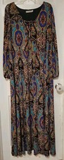Asos Women Floral Bohemian Cottagecore V-neck Longsleeve Maxi Dress Plus Size 20