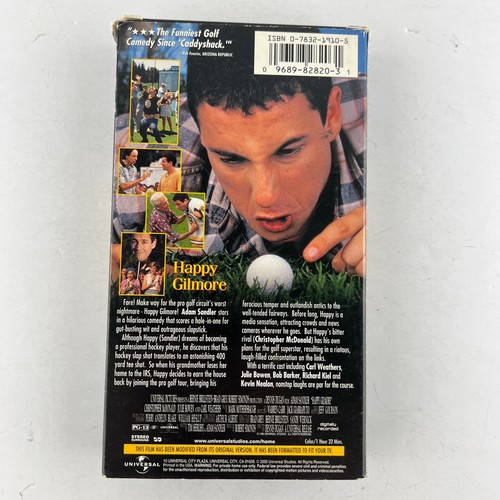 Happy Gilmore VHS Video Tape 1996 Adam Sandler - Picture 2 of 2