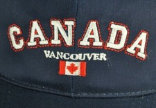 Canada Vancouver Blue Strapback NOS Vintage Embroidered 80s 90s