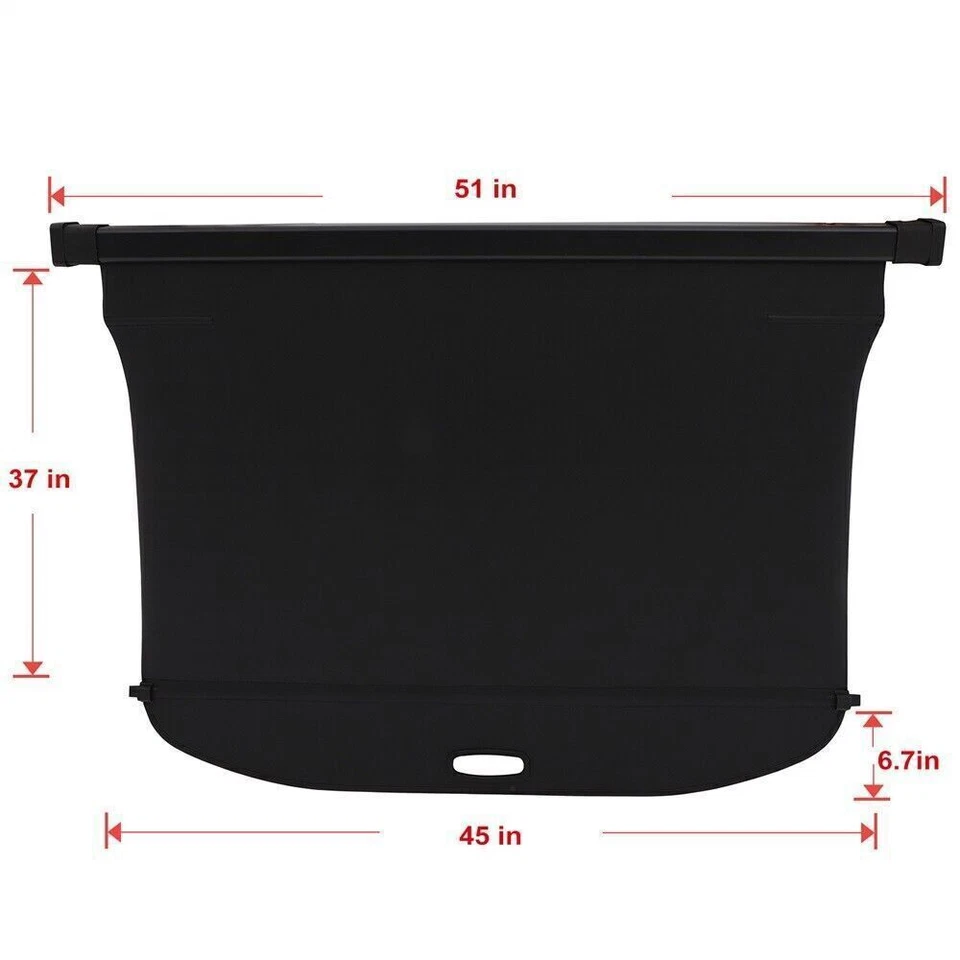 Rear Trunk Cargo Cover Luggage Tonneau Security Shade For Volvo XC90 2016-2025 - Image 4 of 4