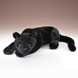 Black Panther Plush Toy Lying 21