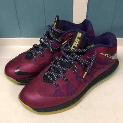 Nike LeBron X Low LeBroncurial Trainers 579765-601 Purple mens UK 9.5, US 10.5