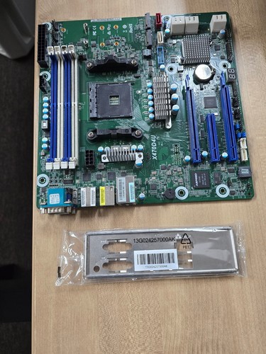 AsRock Rack X470D4U Socket AM4 IPMI USB 3.0 M.2 Micro ATX AMD Server Motherboard