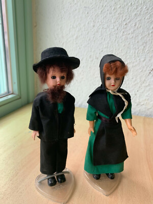 Vintage Knickerbocker  Org. Amish Doll 1950