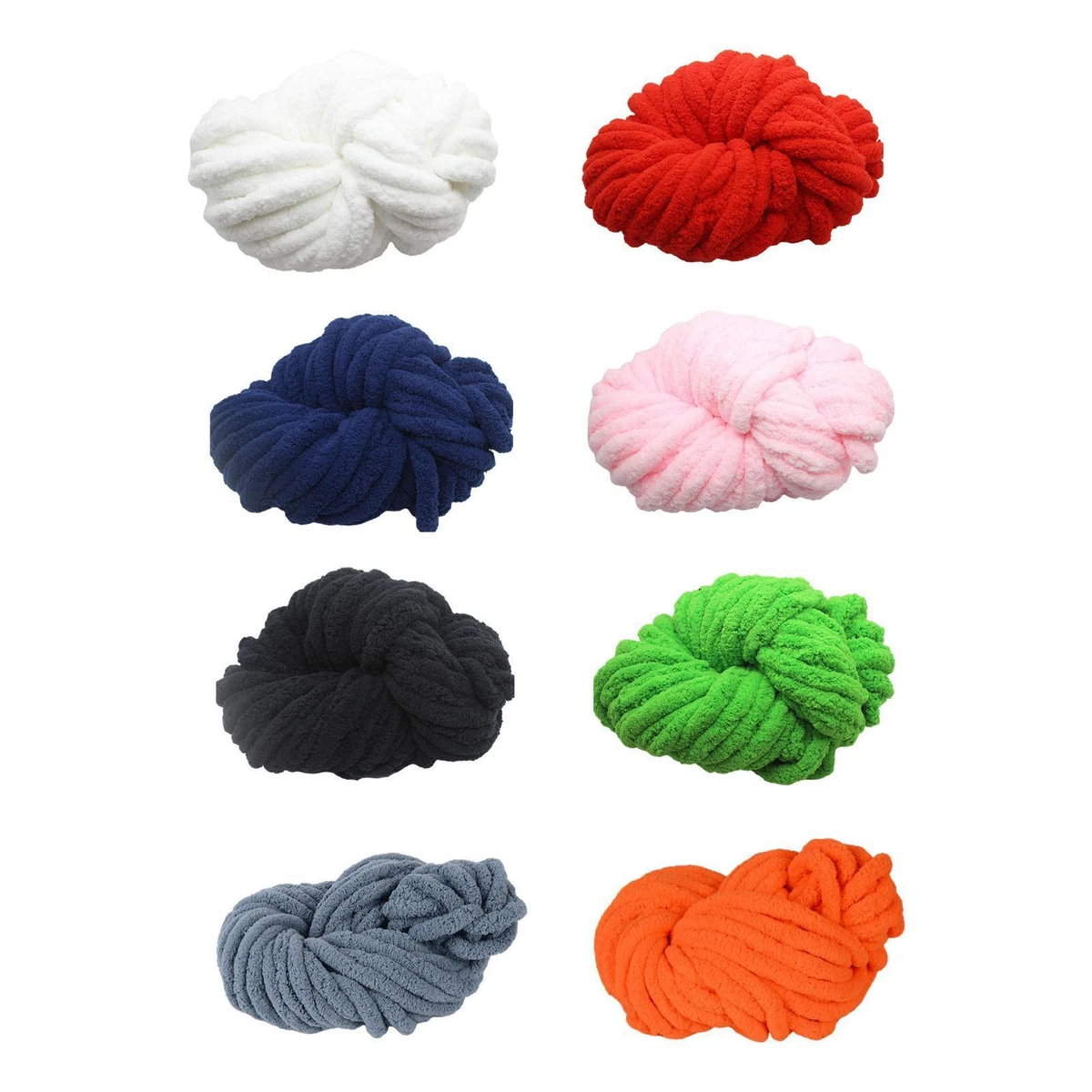 Chunky Yarn Knitting Washable DIY Hand Knit Yarn for Scarf Macrame