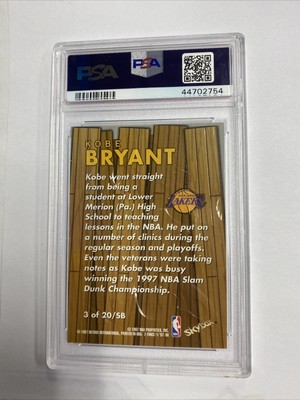 1997 Skybox Z Force Super Boss Kobe Bryant Los Angles Lakers Card 