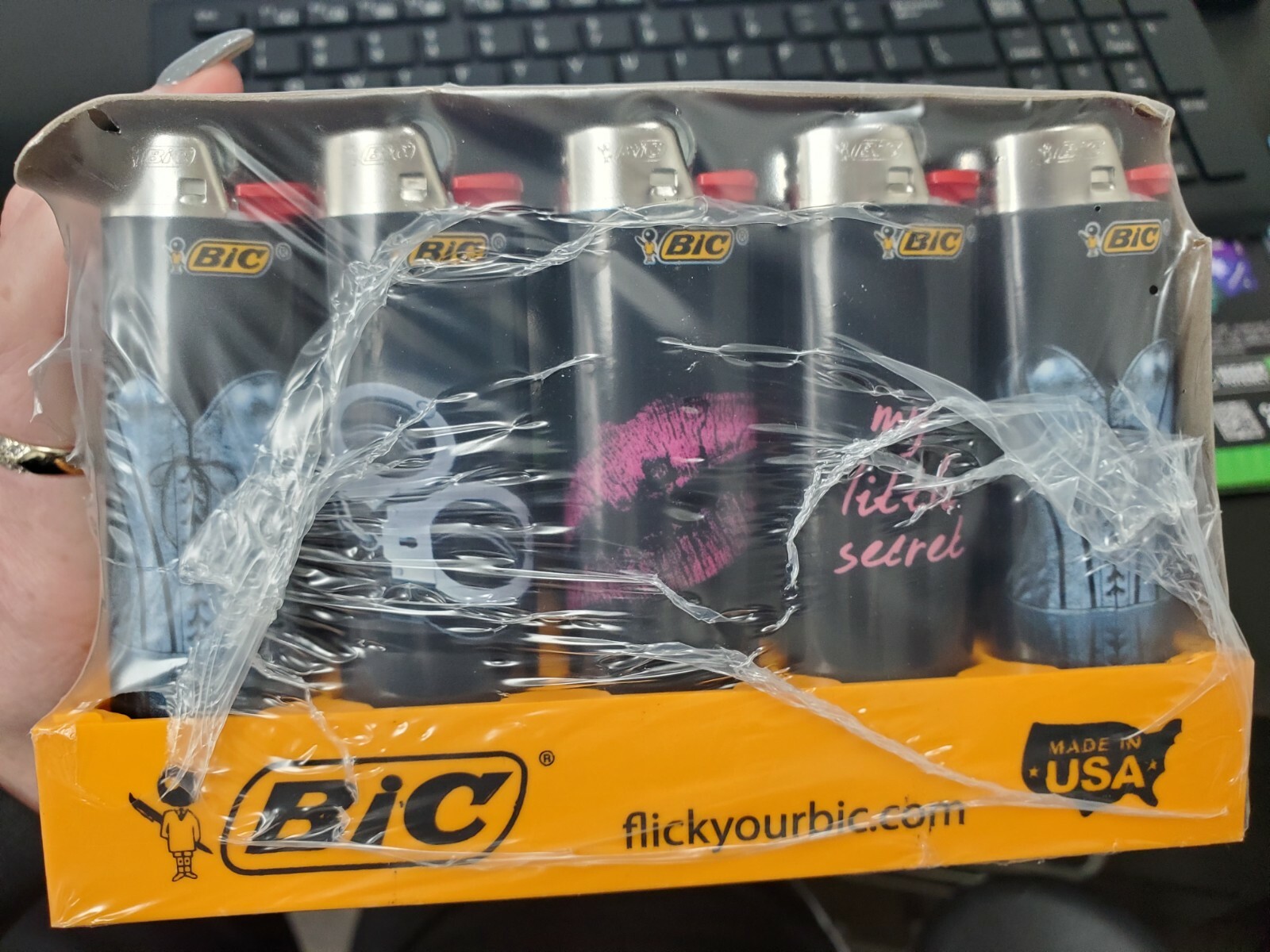 50ct  Bic Lighters Fantasy Novelty Lighters 1 tray of 50