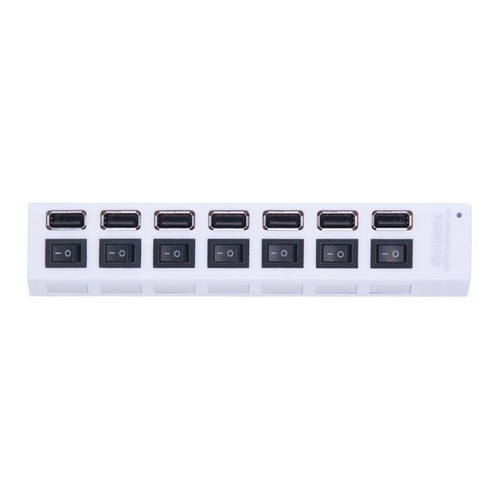 USB Hub 2.0 Use Power Adapter 4/7 Port Multiple Expander with Switch for PC - 第 8/10 張圖片