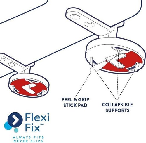 Croydex Toilet Seat Angus McCoo Flexi Fix Soft Close & Adjustable White - Picture 7 of 11
