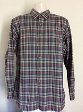 Vtg 70s 80s Sir Pendleton Wool Long Sleeve Plaid Shirt L Button Down Made In USA