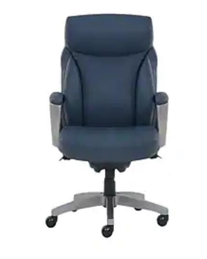 LaZBoy Leather Executive Chair Blue (51447) eBay