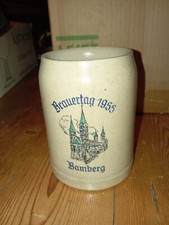 Alter Bierkrug Brauertag 1955 Bamberg Dom Guter Zustand Rar 