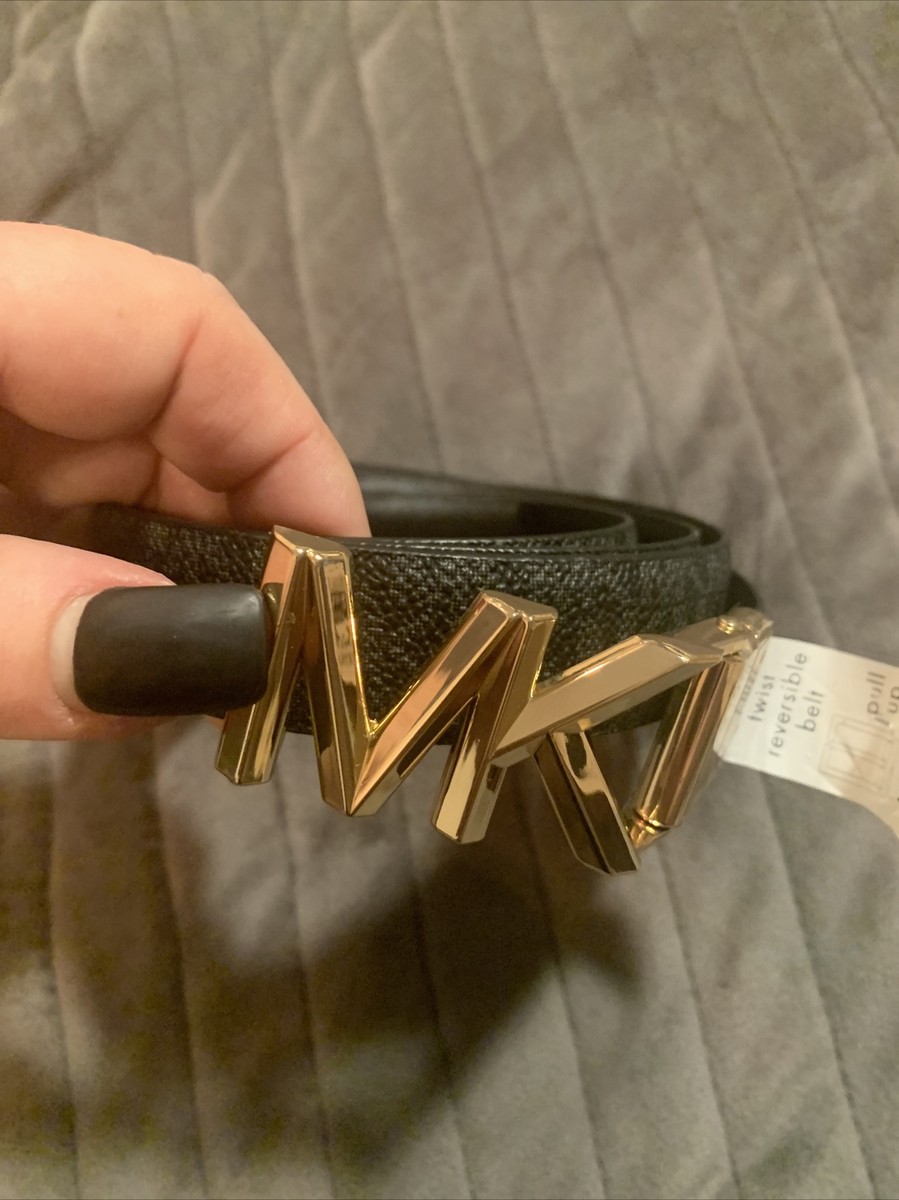 MWT Michael Kors Reversible Belt Logo To Black 40 display picture 1