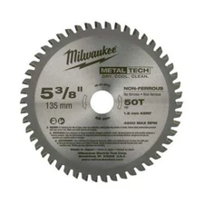 Milwaukee 48-40-4075 5-3/8-Inch 50T Non-Ferrous Metal Blade