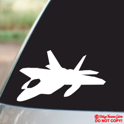 F-22 RAPTOR FIGHTER JET Vinyl Decal Sticker Car Window Wall Bumper