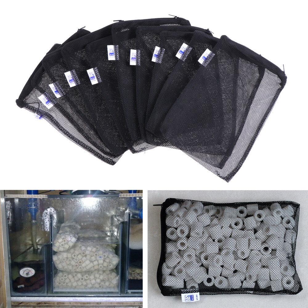 20 Pcs Pump Barrier Bag Fish Tank Filter Bags Aquarium Mesh eBay
