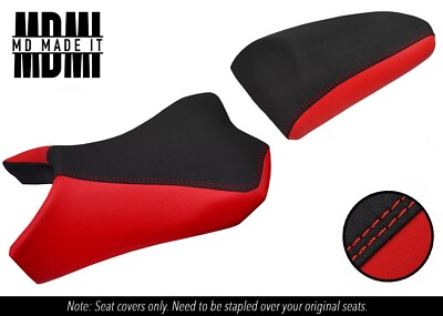 PASST ZU KAWASAKI Z 1000 10-13 SX CUSTOM GRIP VINYL SITZBEZÜGE SET DSG2 SCHWARZ & ROT