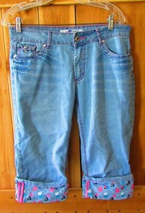 junior denim capris