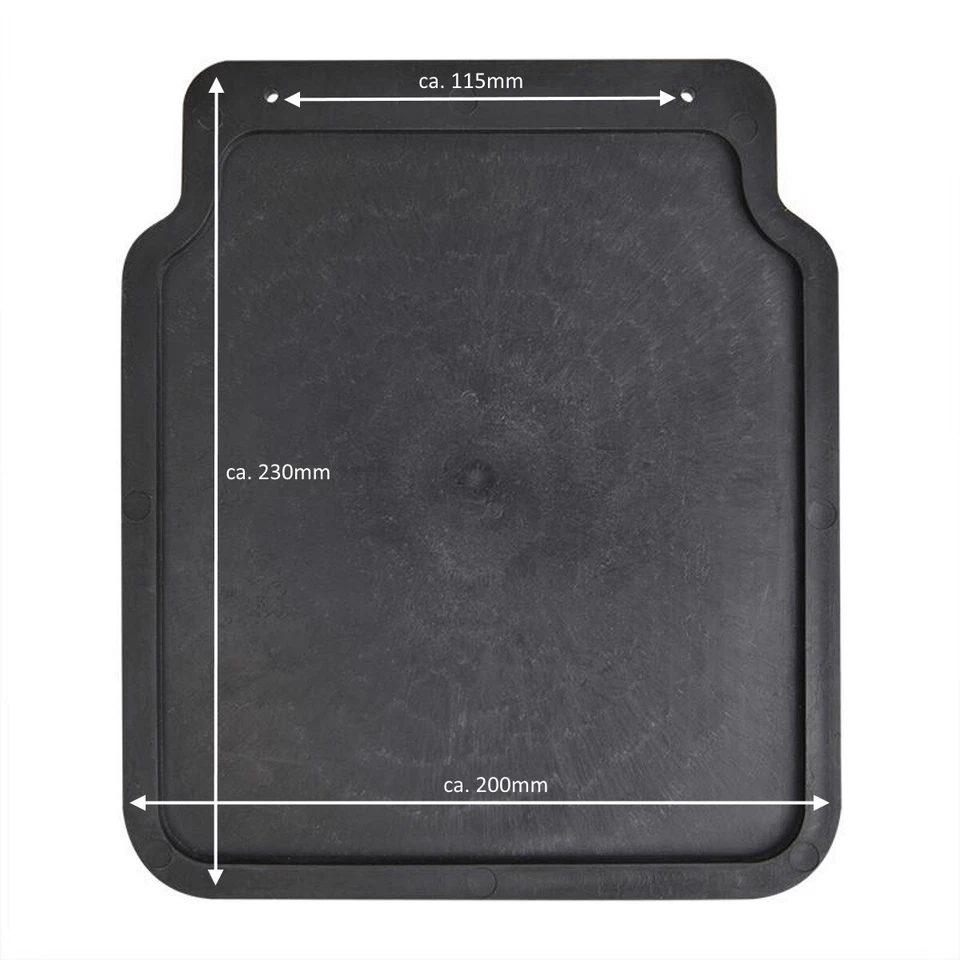 2 Stück Schmutzfänger PKW Anhänger 23x20cm Spritzschutz Spritzlappen Universal - Bild 2 von 3