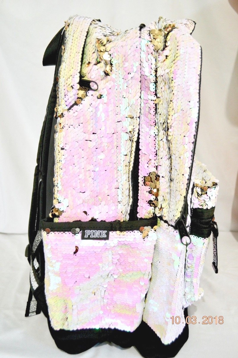 Victoria's Secret キラキラリュック Victorias Secret FLIP SEQUINS BLING Campus Backpack School