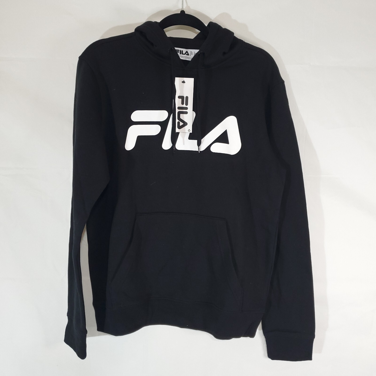 FILA Felpa con cappuccio da allenamento pullover nuova con etichette al dettaglio $60 da uomo nera taglia small T15