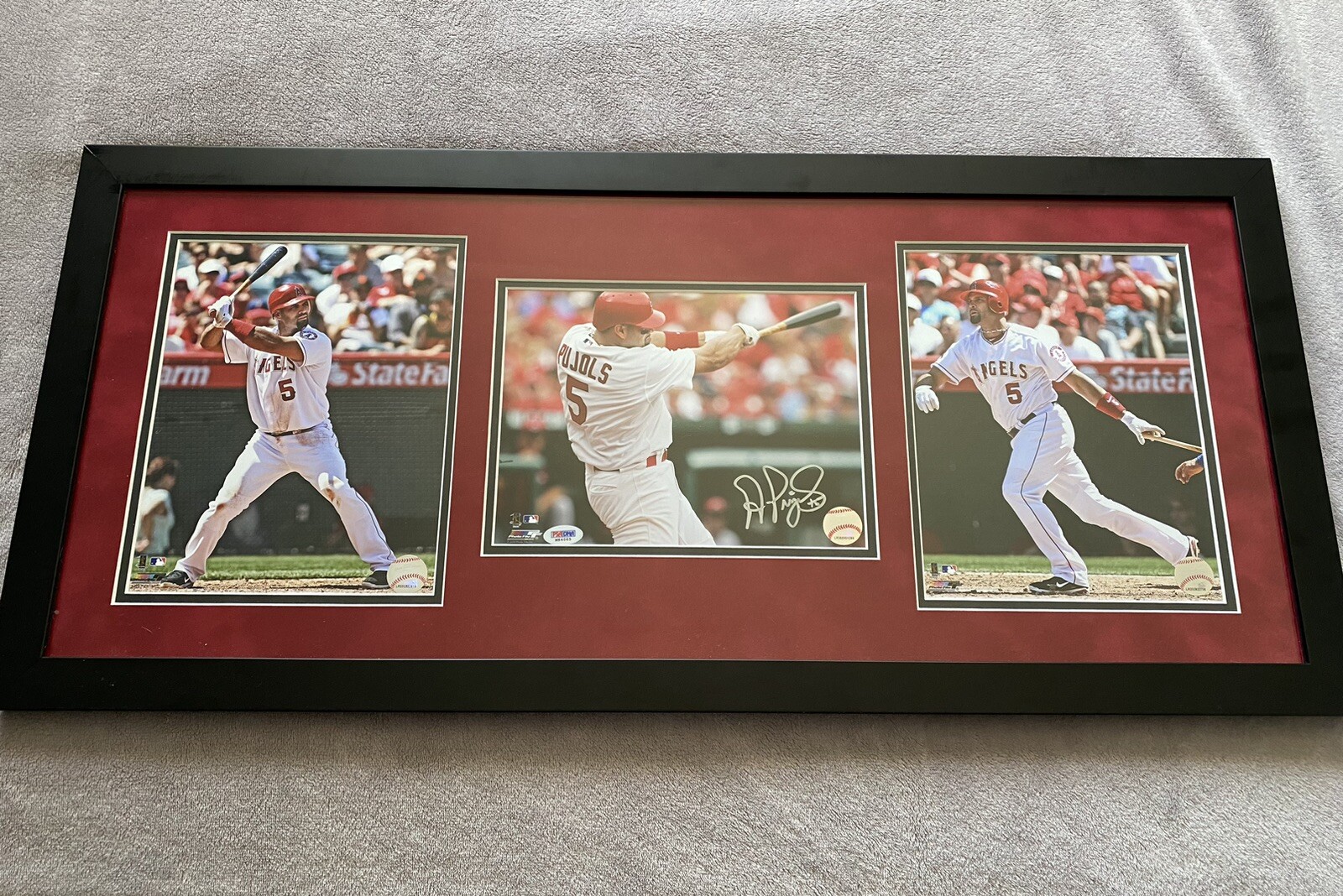 Albert Pujols Autographed Signed Autograohed Angels 8x10 Photo Framed Cardinals PSA/DNA COA 