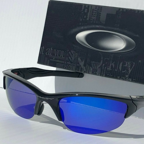 NEW* Oakley Half Jacket 2.0 Black w POLARIZED Galaxy Blue Sunglass 9154 - Picture 11 of 11