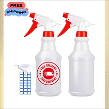 2 Pack 16oz Empty Spray Bottles for Cleaning Plants Pet BBQ Vinegar Alcohol
