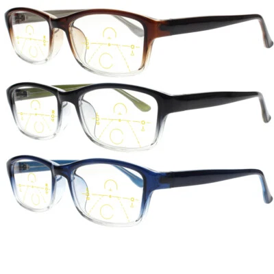 Multifocal Progressive Photochromic Reading Glass Varifocal Near Far Customized