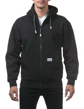 NWT Pro Club Heavyweight Zip Up Hoodie Black