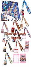 Disney Characters Lanyard Card/Badge/ID Holder Pin Trading Neck Straps Gift Set