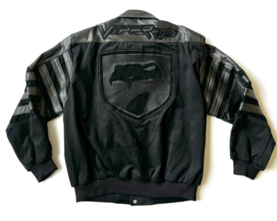 Vintage Dodge Viper Jeff Hamilton Racing Jacket Sz XL Leather