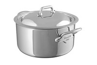 Mauviel M'cook 5 Ply Stainless Steel 5231.29 9.1-quart Stewpan With Lid, Cast St on sale Mauviel M'cook 5 Ply Stainless Steel 5231.29 9.1-quart Stewpan With Lid, Cast St on sale