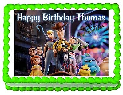 TOY STORY Buzz & Woody Edible Cake Topper/Icing/plaquette