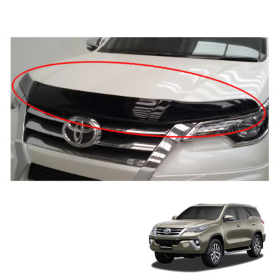 Fits Toyota Fortuner Crusade 2015 17 Bug Guard Shield Hood Small Size Black