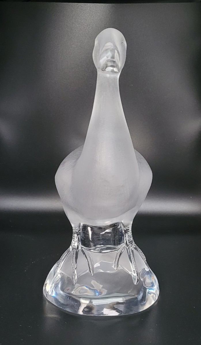 Lalique Crystal Large Standing Duck | eBay